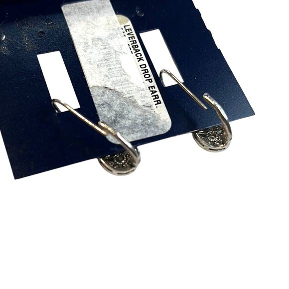 B. Brilliant Sterling Silver Cubic Zirconia Teardrop Dangle Earrings, NWT - Picture 3 of 3